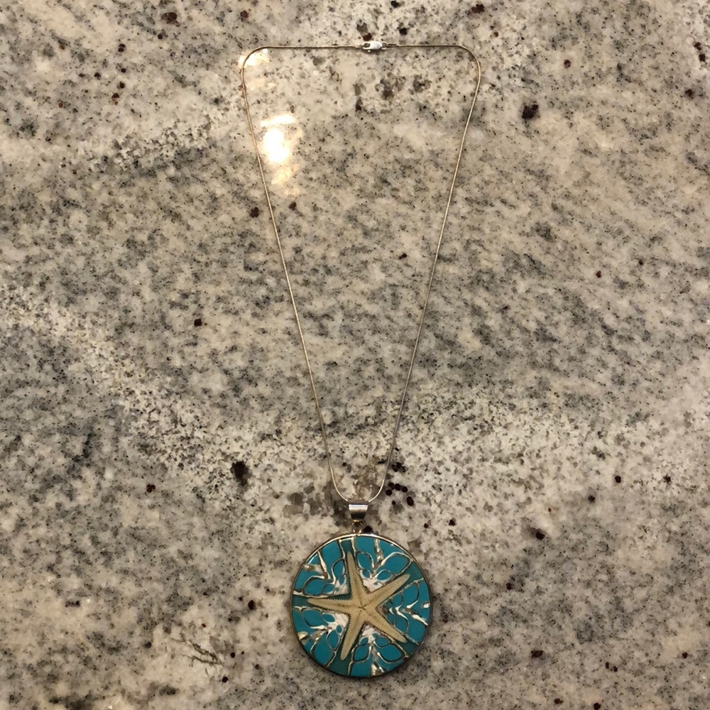 CLOSET CLOSING ! 2morrow Morning !Starfish pendant 925 necklace